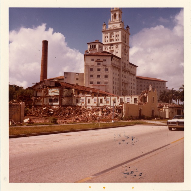 Biltmore Hotel demolition of building 4. Coral Gables, Florida - Front