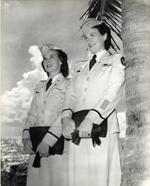 Two officers from the Army Nurse Corps at Pratt General Hospital, former Biltmore Hotel, Coral Gables, Florida