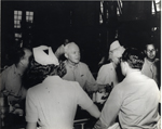 General Hap Arnold at the dinning room with Pratt General Hospital staff, former Biltmore Hotel, Coral Gables, Florida