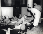 Army officers, patients at Pratt General Hospital, former Biltmore Hotel, Coral Gables, Florida