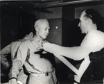General Hap Arnold and a patient from the General Pratt Hospital former Biltmore Hotel, Coral Gables, Florida