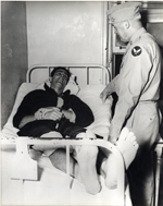 General Hap Arnold and a patient at Pratt General Hospital former Biltmore Hotel, Coral Gables, Florida