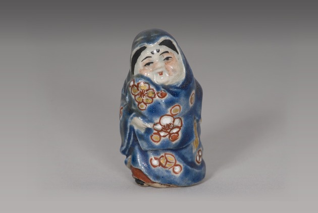 Netsuke: Otafuku, Shinto Goddess - artifact front view