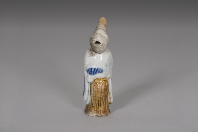Trick netsuke: dancing monkey, Sambaso dance - artifact front view