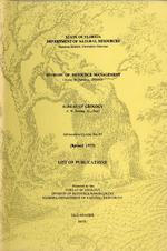 List of publications / Florida Department of Natural Resources, Division of Interior Resources, Bureau of Geology.
