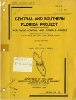 [1966] Everglades National Park water supply, letter report on canal 123 (Miami Canal) Department of the Army, Jacksonville District, Corps of Engineers.