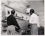 [1951] Church of the Little Flower under construction. Coral Gables, Florida