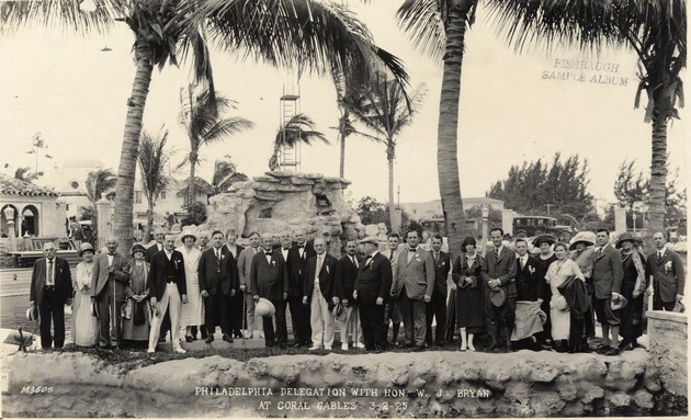 Philadelphia delegation at the Venetian Pool. Coral Gables, Florida - recto