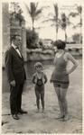 Ruth Woodall, Mr. Nichols and Jackie Ott at the Venetian Pool. Coral Gables, Florida