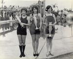 Bathing beauty contest winners at the Venetian Pool. Coral Gables, Florida