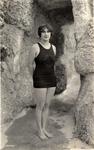 [1925-01-16] Miss R. Thomas at the Venetian Pool. Coral Gables, Florida