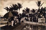 William Jennings Bryan speaking at the Venetian Pool. Coral Gables, Florida