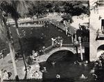 People enjoying the Venetian Pool. Coral Gables, Florida