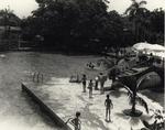Children at the Venetian Pool. Coral Gables, Florida