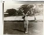 General Dwight D. Eisenhower playing golf at Pratt General Hospital, former Biltmore Hotel. Coral Gables, Florida