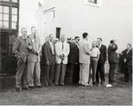 [1950/1959] Group in front of University of Miami School of Medicine at Pratt General Hospital former Biltmore Hotel