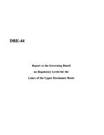 Report to the Governing Board on Regulatory Levels for the Lakes of the Upper Kissimmee Basin