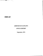 [1976] Addendum to 1974-75 Annual Report