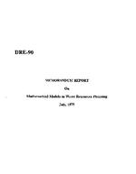[1979] Mathematical models in water resources planning