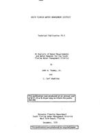 [1979-12] An analysis of water requirements and water demands for the South Florida Water Management District