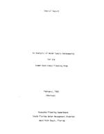 [1982-02] An analysis of water supply backpumping for the lower east coast planning area