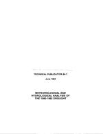 [1984-06] Meteorological and Hydrological Analysis of the 1980-1982 Drought