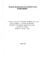 [1985-03] The role of the South Florida Water Management District in growth management