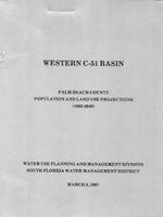 [1987-03] Western C-51 basin. Palm Beach County population and land use projections (1985-2040).