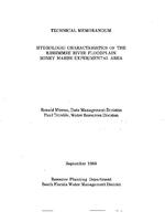 [1988-09] Hydrologic characteristics of the Kissimmee River floodplain Boney Marsh experimental area