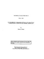 [1988-03] Environmentl Response of WCA-2A to Reduction in Regulation Schedule and Marsh Drawdown
