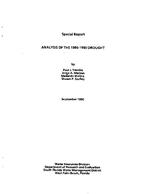 [1990-09] Analysis of the 1989-1990 drought