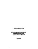[1991-03] Environmental responses to the Kissimmee River Demonstration Project
