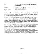 [1994-12] Groundwater Drought Management by a Feedforward Control Scheme