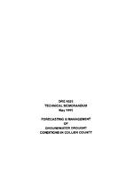 [1995-05] Forecasting and management of groundwater drought conditions in Collier County, Florida