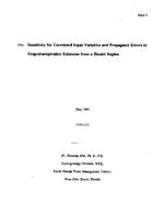 [1995-05] Sensitivity for Correlated Input Variables and Propagated Errors in Evapotranspiration Estimates from a Humid Region