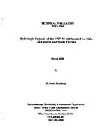 [2000-03] Hydrologic impacts of the 1997-98 El Niño and La Niña on central and south Florida
