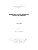 [2001-01] Frequency analysis of daily rainfall maxima for central and south Florida