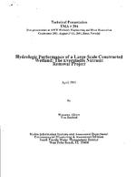 [2001-04] Hydrologic Performance of a Large-Scale Constructed Wetland: The Everglades Nutrient Removal Project