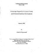 Hydrologic report for St. Lucie County and preferred database development