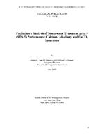 [2005-05] Preliminary Analysis of Stormwater Treatment Area 5 (STA-5) Performance: Calcium, Alkalinity and CaCO3 Saturation