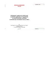 [2005-07] Preliminary analysis of a field-scale herbicide application of Aquathol K to control Hydrilla verticillata in Stormwater Treatment Area 2, Cell 3