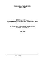 [2005-06] C-51 West sub-basin Updated analysis of flow and phosphorus data