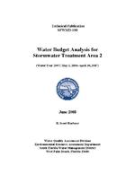 [2008-06] Water Budget Analysis for Stormwater Treatment Area 2 (Water Year 2007; May 1, 2006-April 30, 2007)