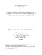 [2009-04] Effects of vegetation management strategies on the establishment of submersed aquatic vegetation in Cell 5B of Stormwater Treatment Area 1 West (STA-1W)