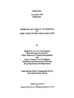 [1995-11] Modeling of a Small Watershed in Lake Okeechobee Drainage Basin