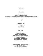 [1996-05] Application of SRPM to predict stormwater runoff and phosphorus loads