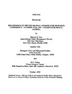 [1995-10] Proceedings of the 4th Biennial Stormwater Research Conference : October 18-20, 1995, Clearwater Beach, Florida