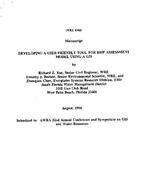 [1996-08] Developing a user-friendly tool for BMP assessment model using a GIS