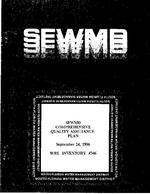 [1996-09-24] Comprehensive Quality Assurance Plan #8701660 for South Florida Water Management District