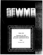 Comprehensive quality assurance plan #870166G for South Florida Water Management District